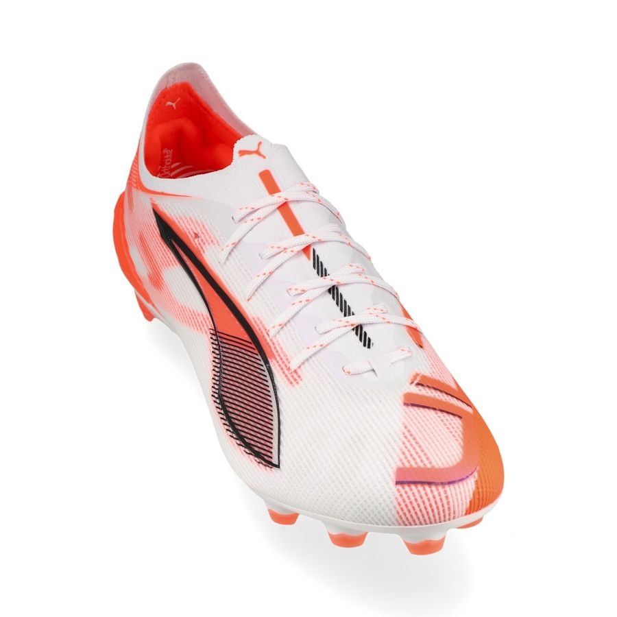 PUMA Ultra 5 Ultimate FG Unlimited - Blanc/Noir/Glowing Red Femme