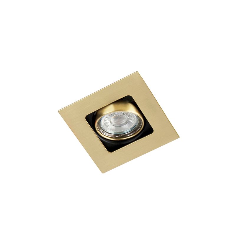Smart inbouwspot messing vierkant incl. wifi GU10 - Artemis
