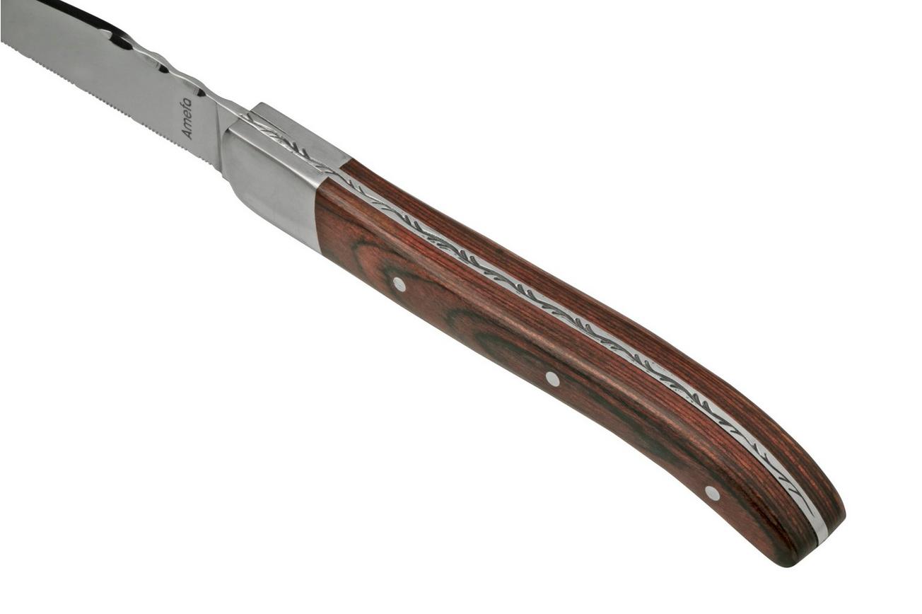 Amefa Royal Steak Brown 2520 steakmessen 4 stuks in houten doos