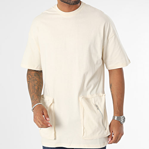 Tee Shirt A Poches Beige