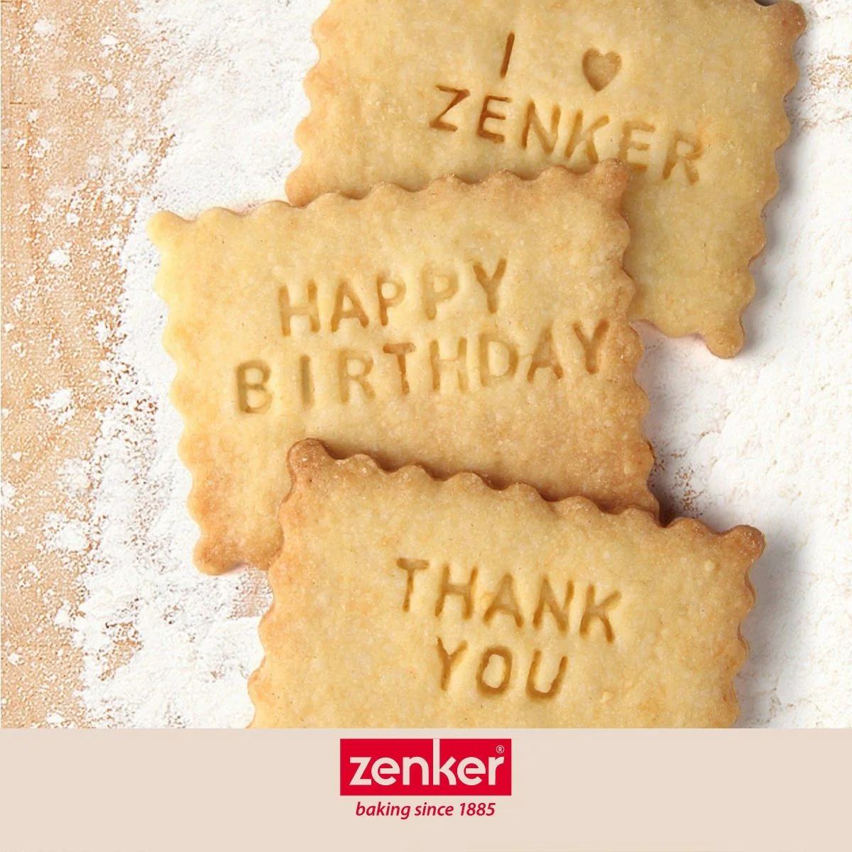 Tampon alphabet pour biscuit Smart Pastry Zenker