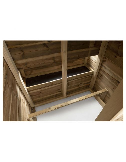 Voldux Kippenhok Toon Rechts - Kippenhok - 300x120x190 cm Naturel