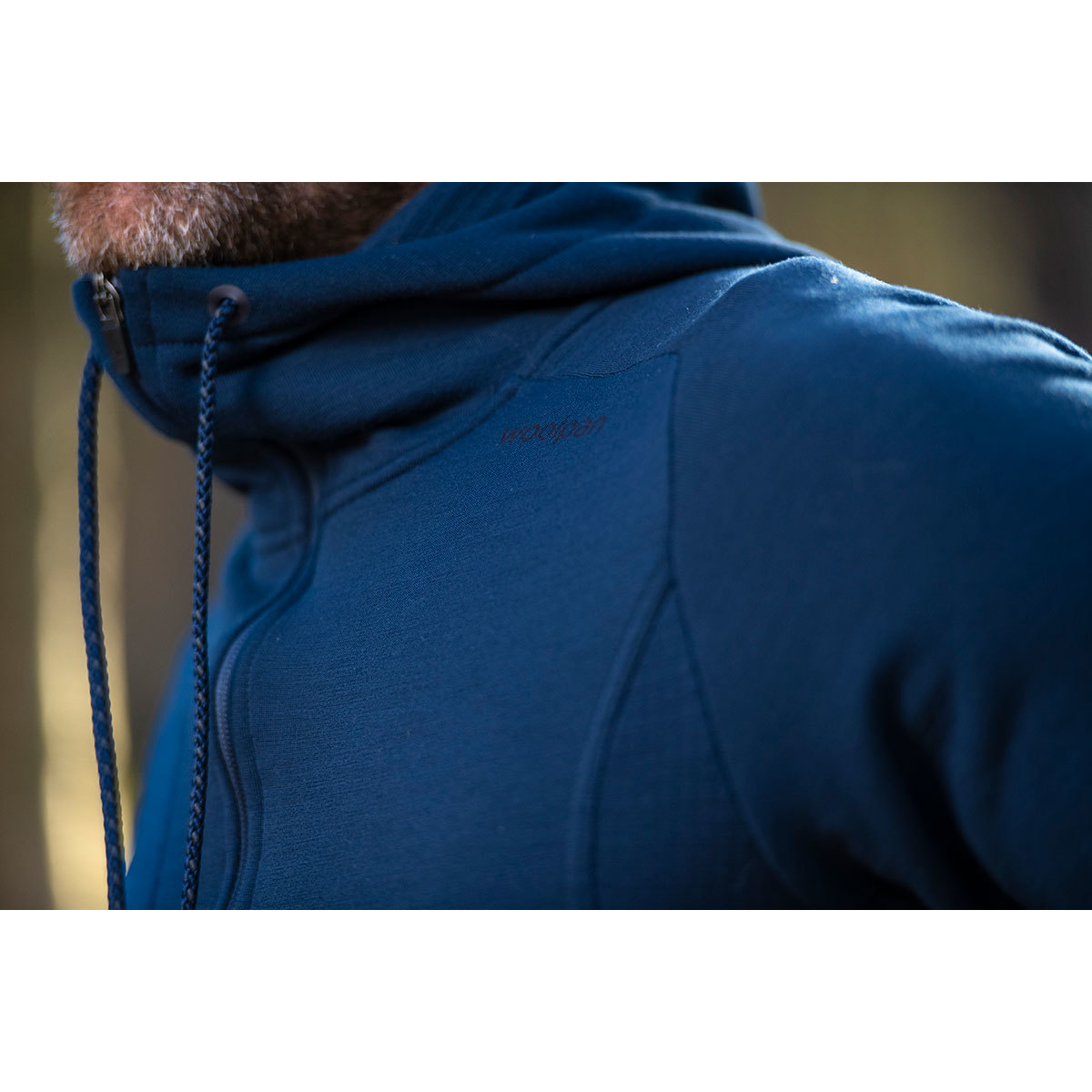 Woolpan Endless Merino Hoodie Dark Blue