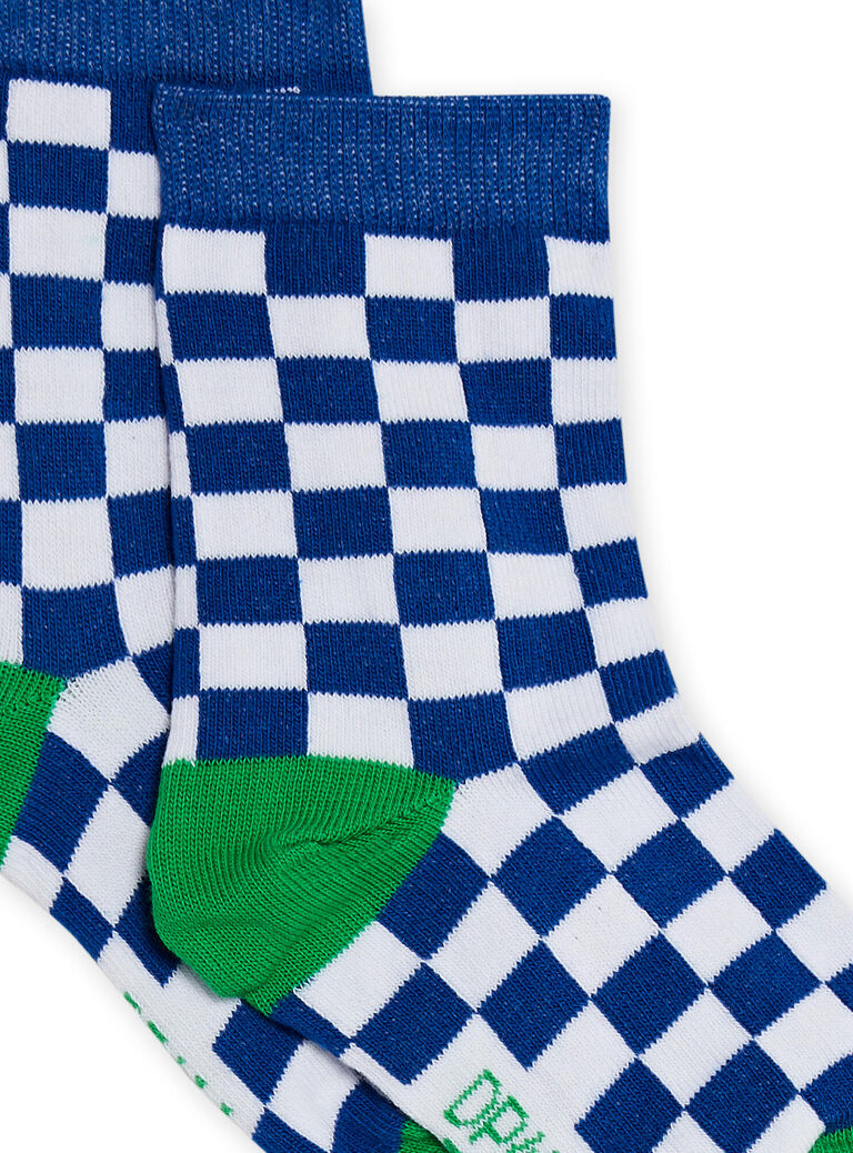 Chaussettes à carreaux enfant garçon