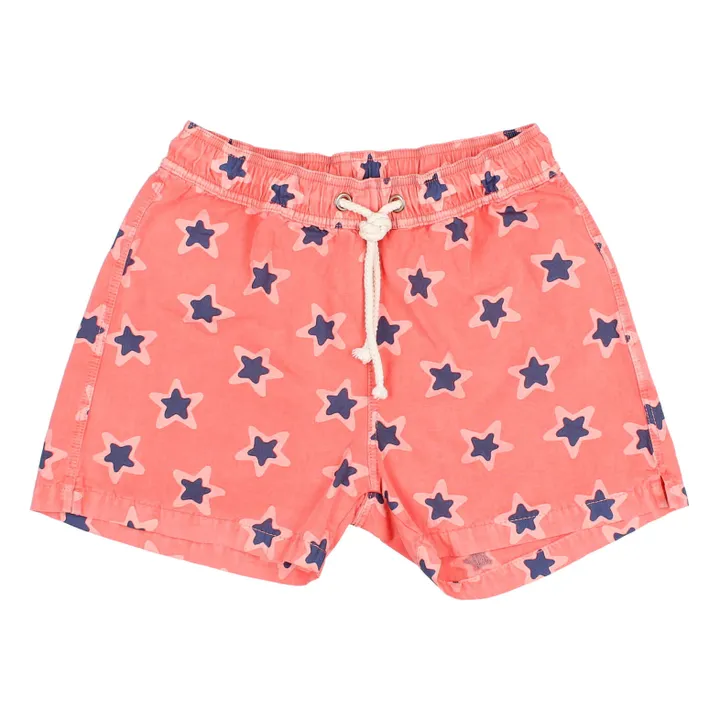 Búho Short de Bain Etoiles | Corail