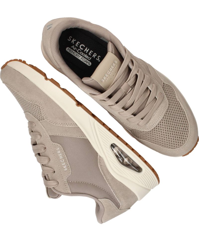 Skechers Uno Vintage Air Sneakers Taupe Heren