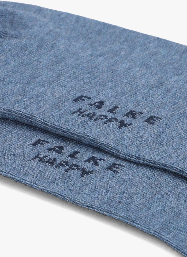 blauwe falke sokken happy 2p