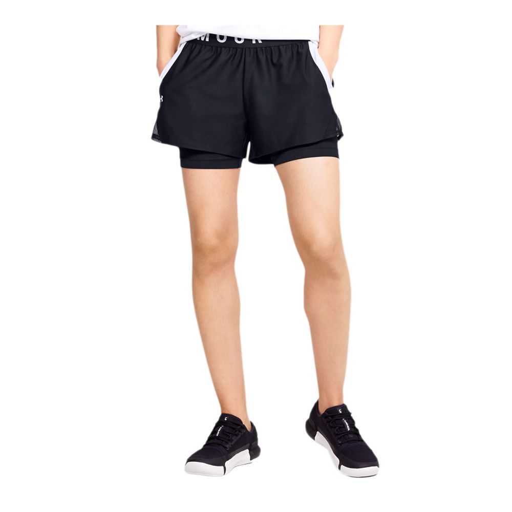 Under Armour PLAY UP - Short 2 en 1 Femme noir
