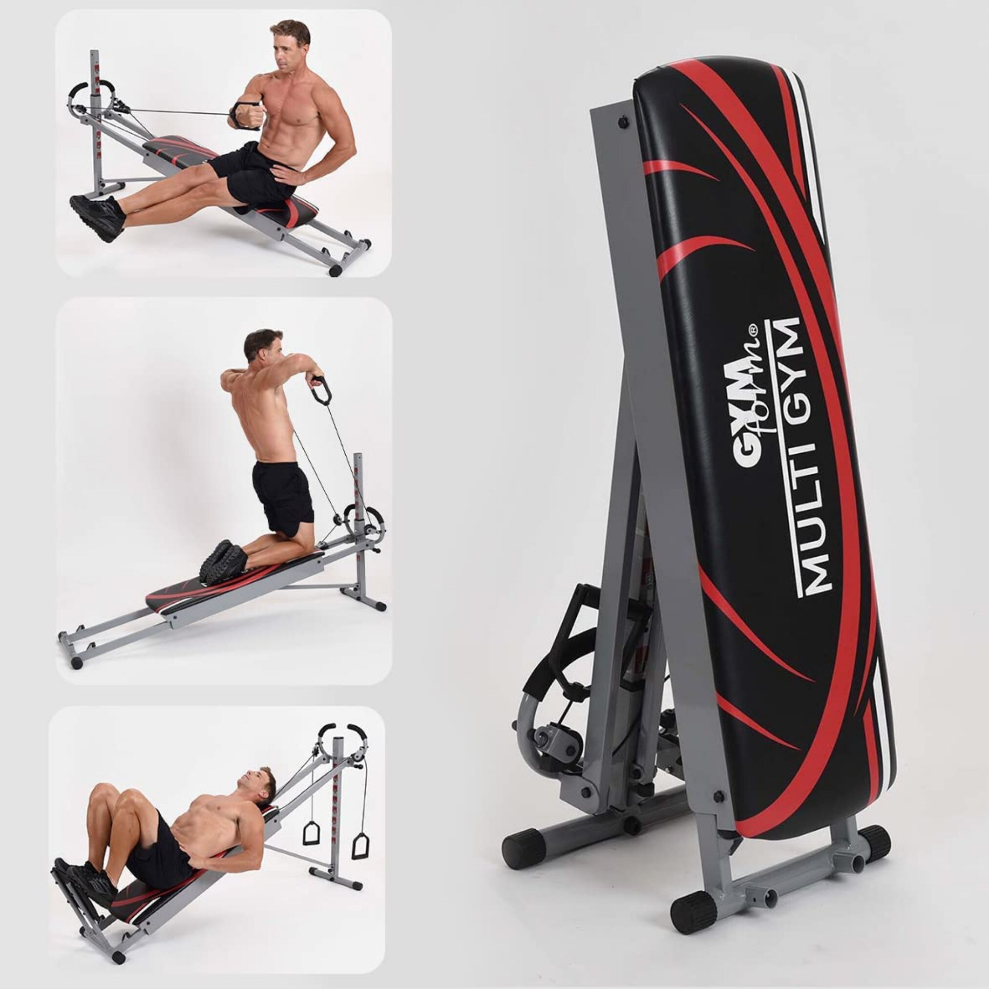 Gymform® Kraftstation klappbar - Liege Heimtrainer - Fitness Bank Multigym