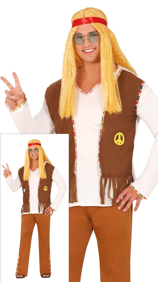 Hippie Kostuum Bruin