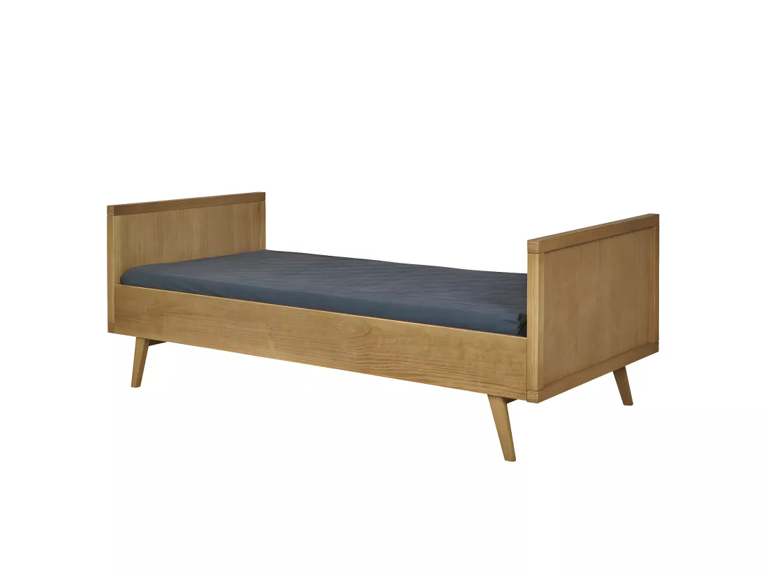 Lit banquette avec matelas 90x190 cm bois massif bois MARLEY