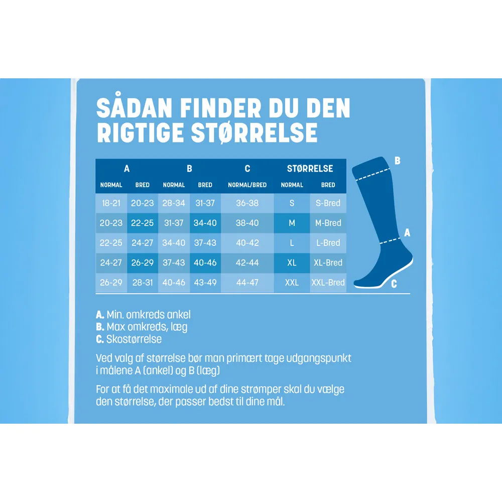 Mabs Cotton Knee Navy - Flere størrelser