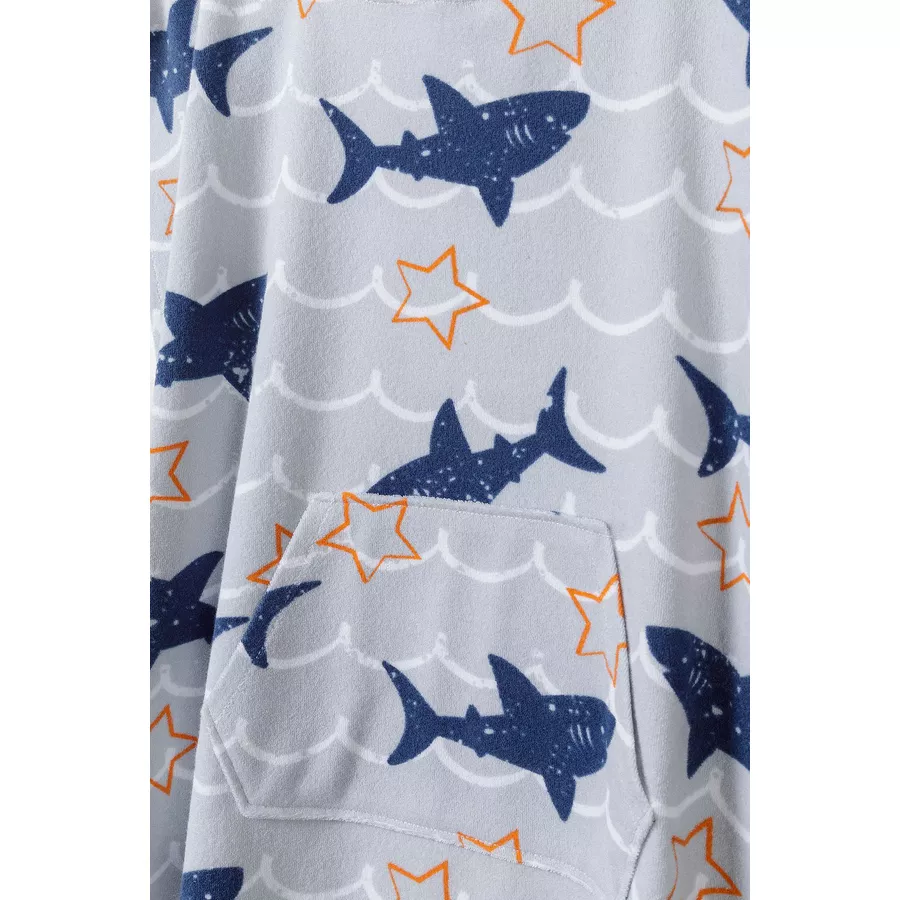 MINOTI Badeponcho GrauBlau
