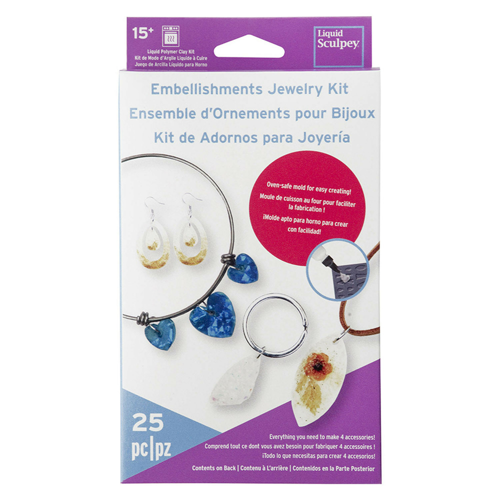 Kit d'ornements pour bijoux sculpey liquide