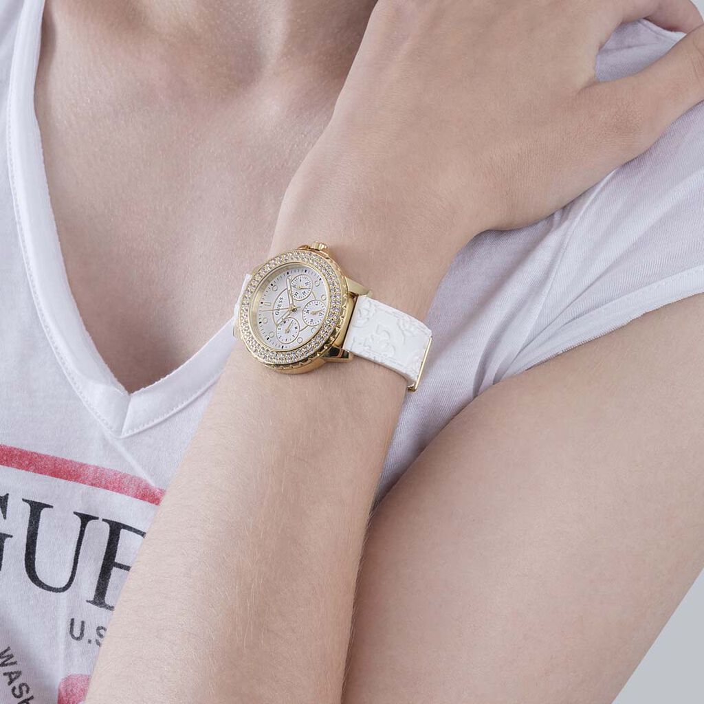 Montre Guess Crown Jewel Blanc