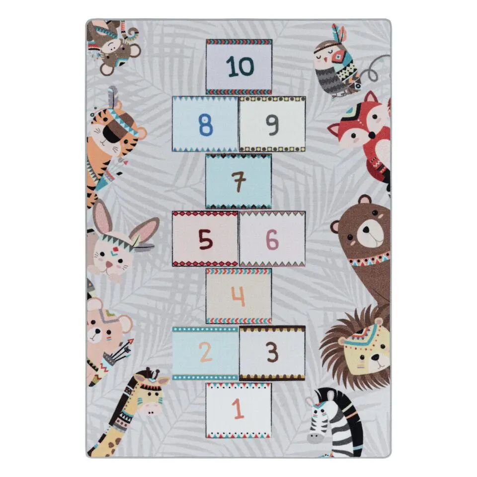 Play Hinkel Speeltapijt - 140x200 cm - Grijs - Vloerkleed Kinderkamer
