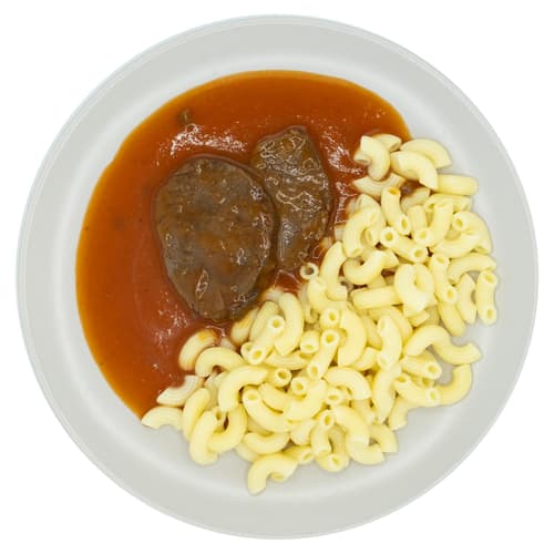 Pappudia Rindfleisch in Tomaten-Sauce und Nudeln