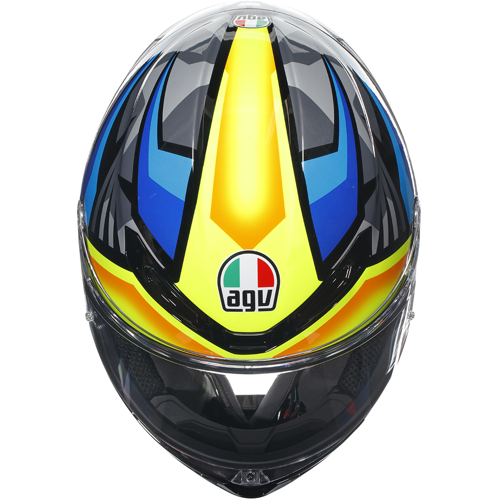 AGV - Casque K6 S Joan Jaune / Bleu / Gris / Noir