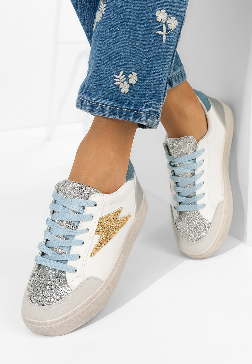 Baskets pour femme blancs Aurellia V2