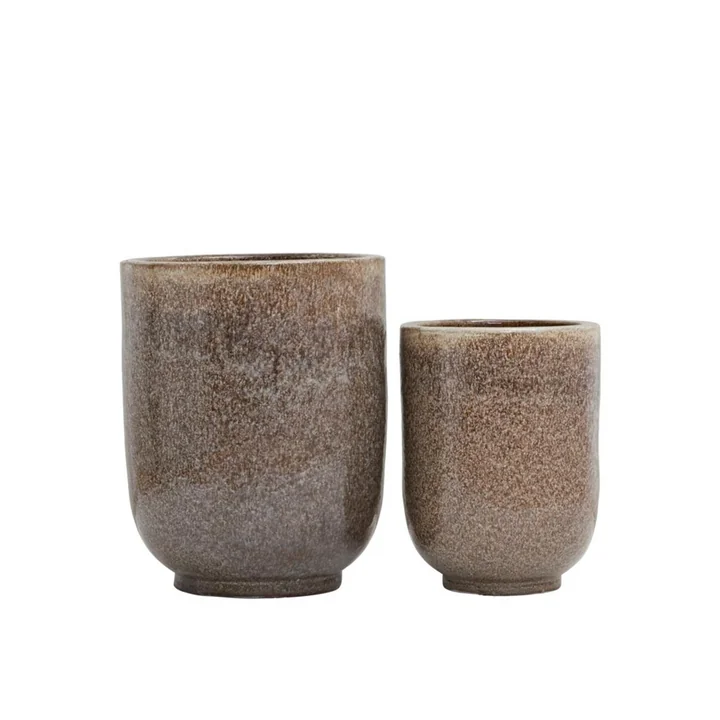 House Doctor - Pho Pflanztopf, nougat (2er-Set)