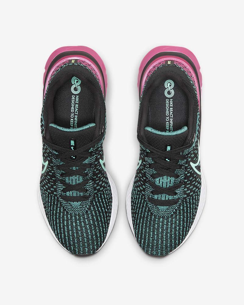 Chaussures de running Nike React Infinity Run 3 Noir & Rose pour femme