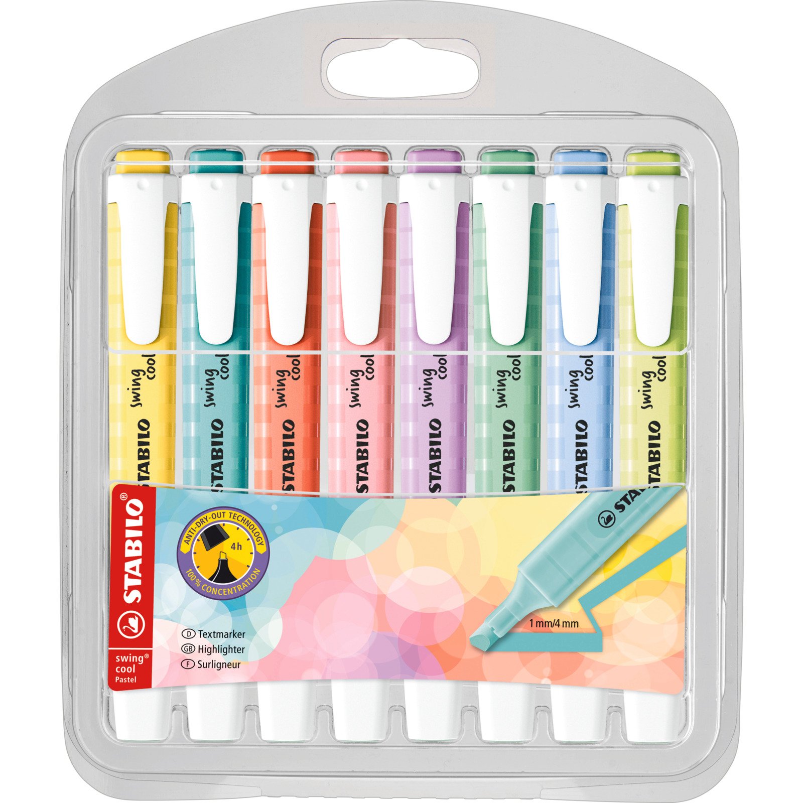Stabilo Swing Cool Pastell, 8 Stück