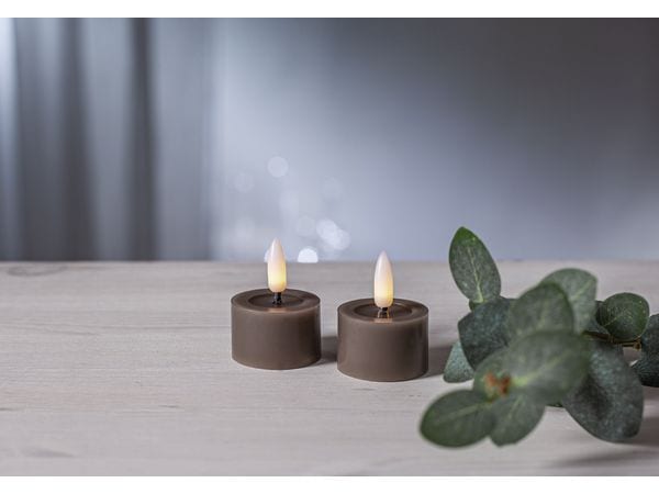 Star Trading LED Teelicht 2 Pack Flow 5 cm – Mole LED Teelichter-2er-Set