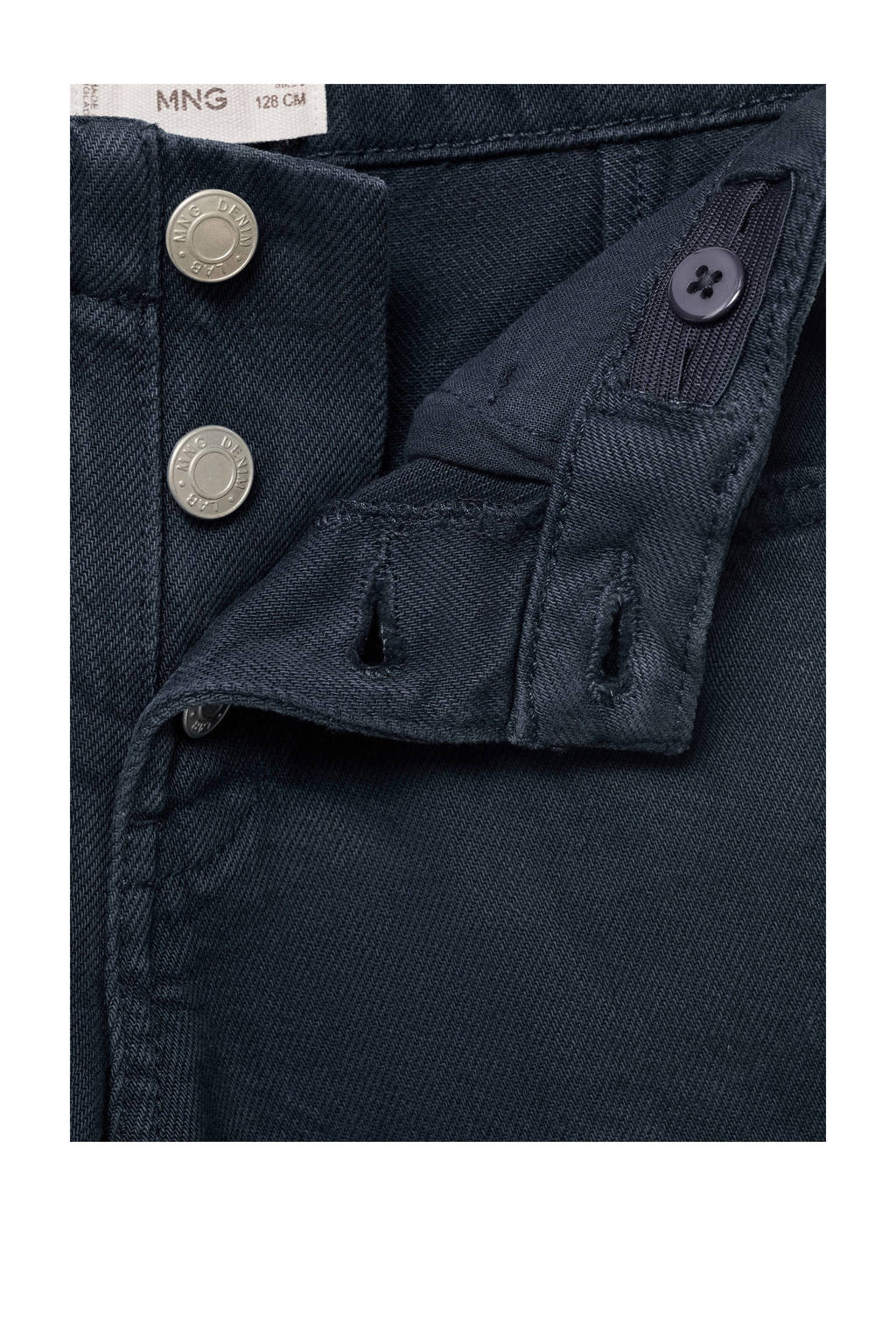Mango Kids wide leg casual broek donkerblauw