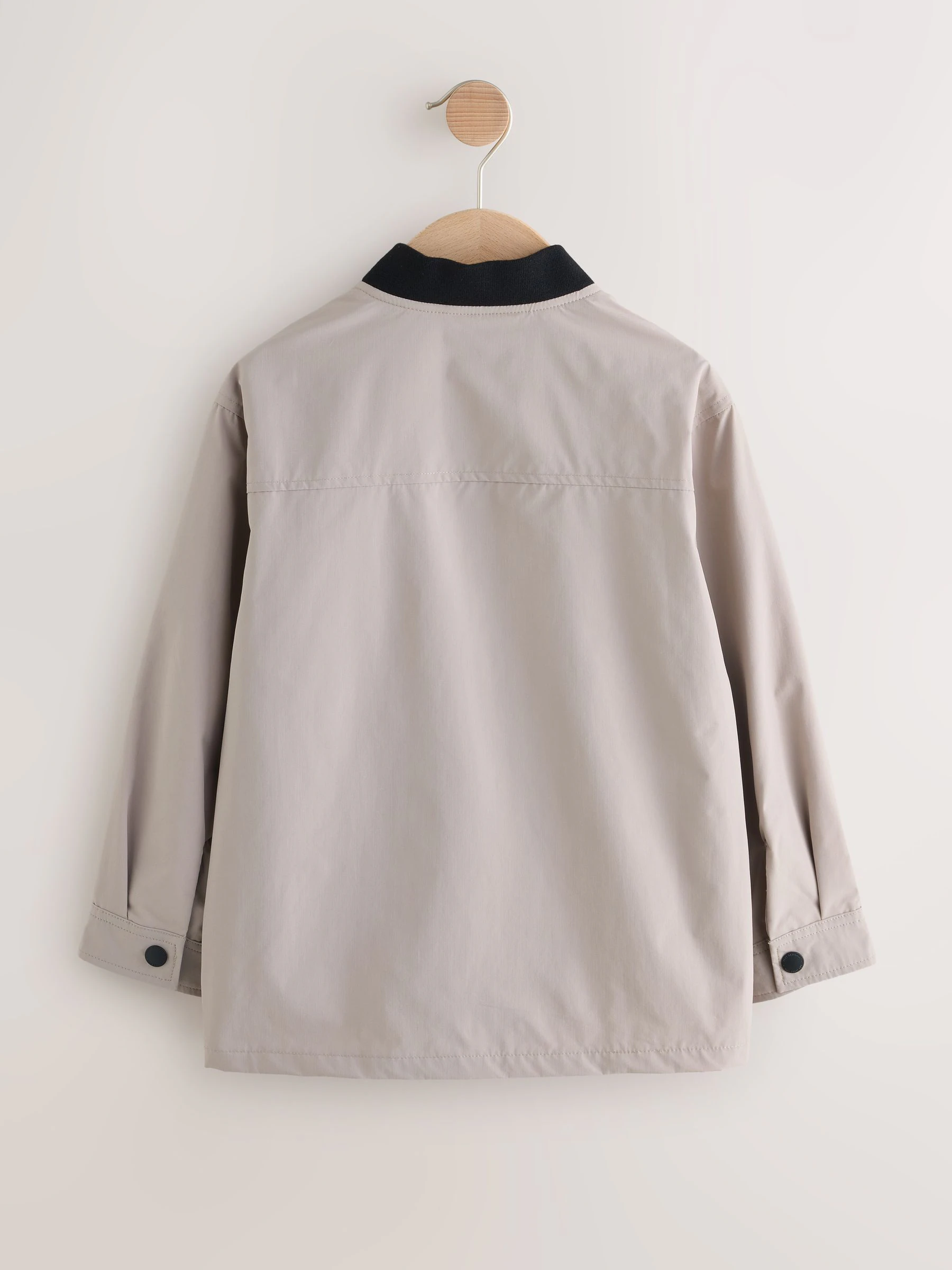 Taupe - Bomber Overshirt en T-shirt Set 2 Pieces (3mnd-7jr)