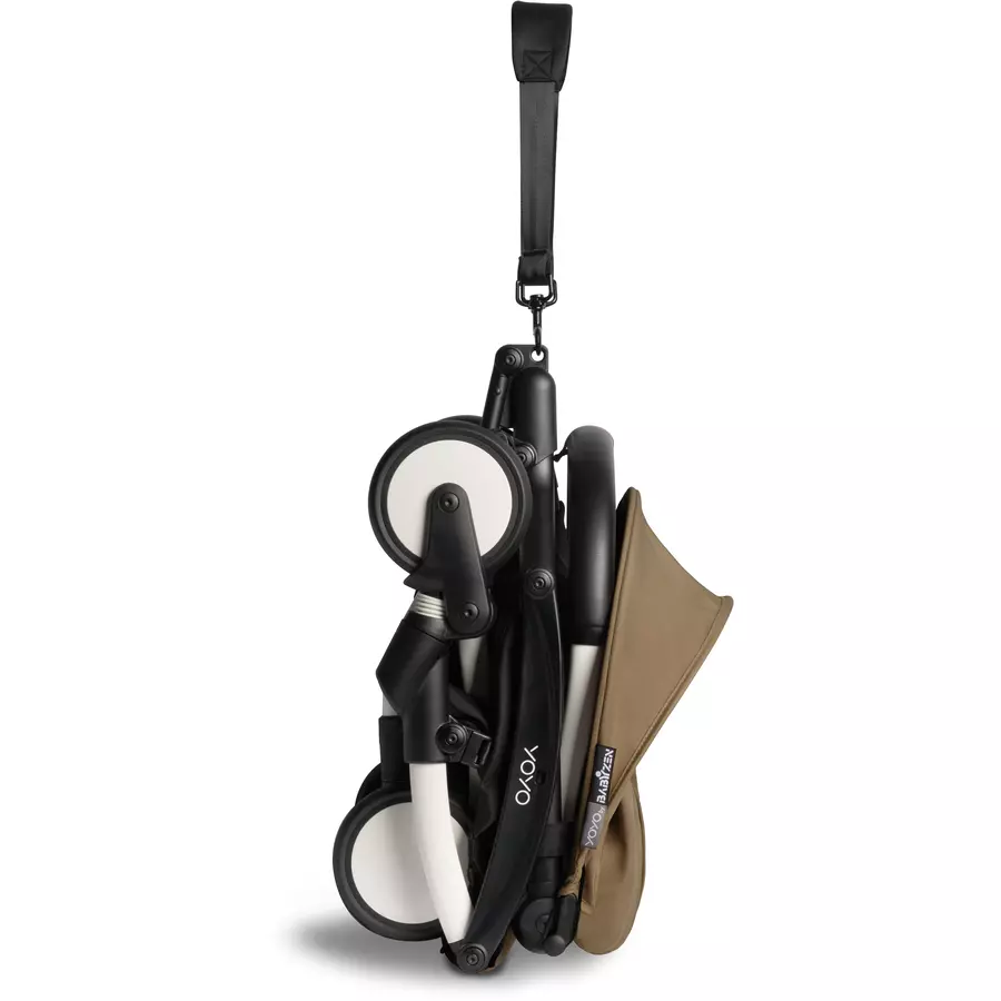 BABYZEN Kinderwagen YOYO2 6+ White mit Textilset Toffee und Backpack YOYO Black