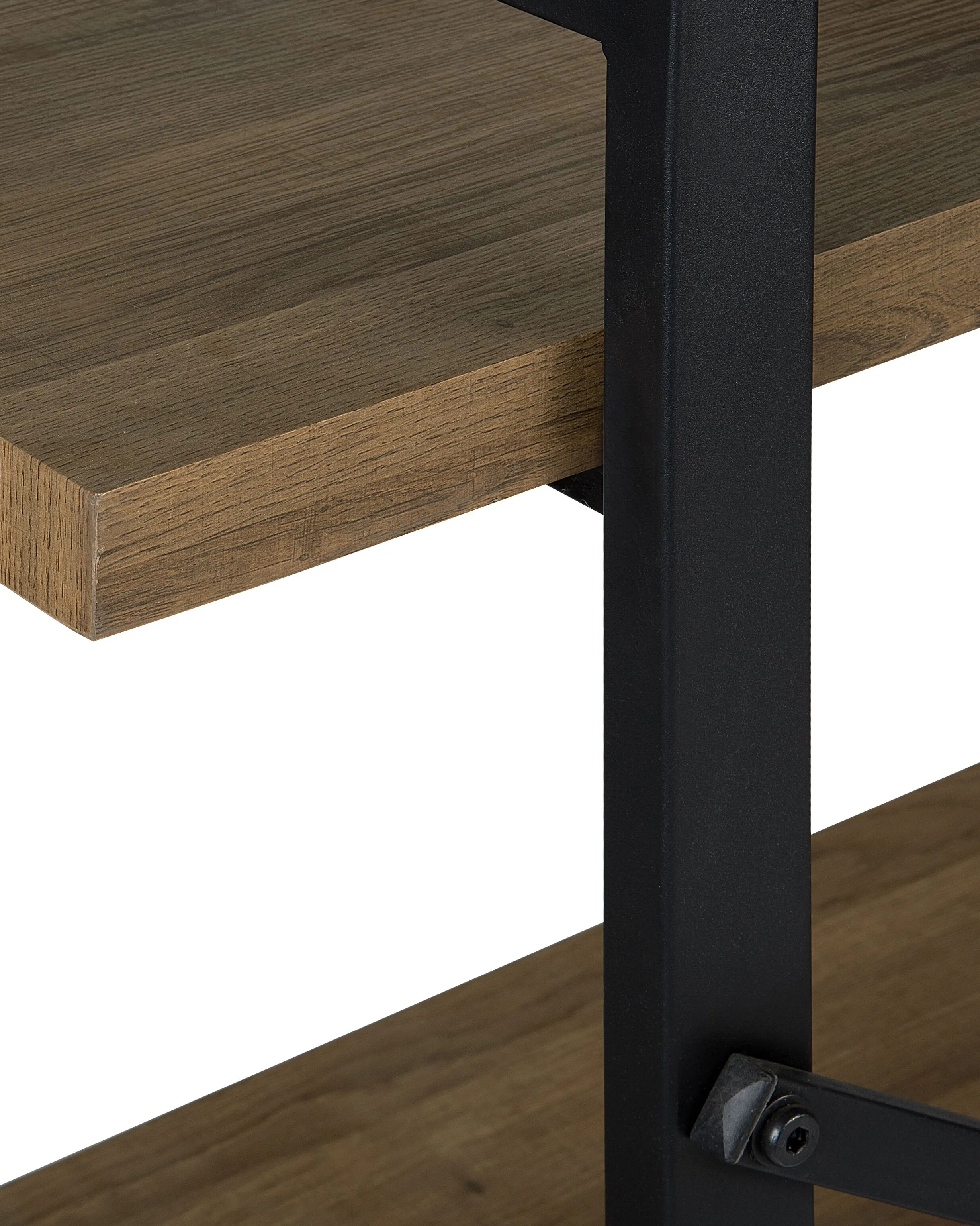 Opbergkast met 3 planken TIMBER 111 cm Donkerbruin