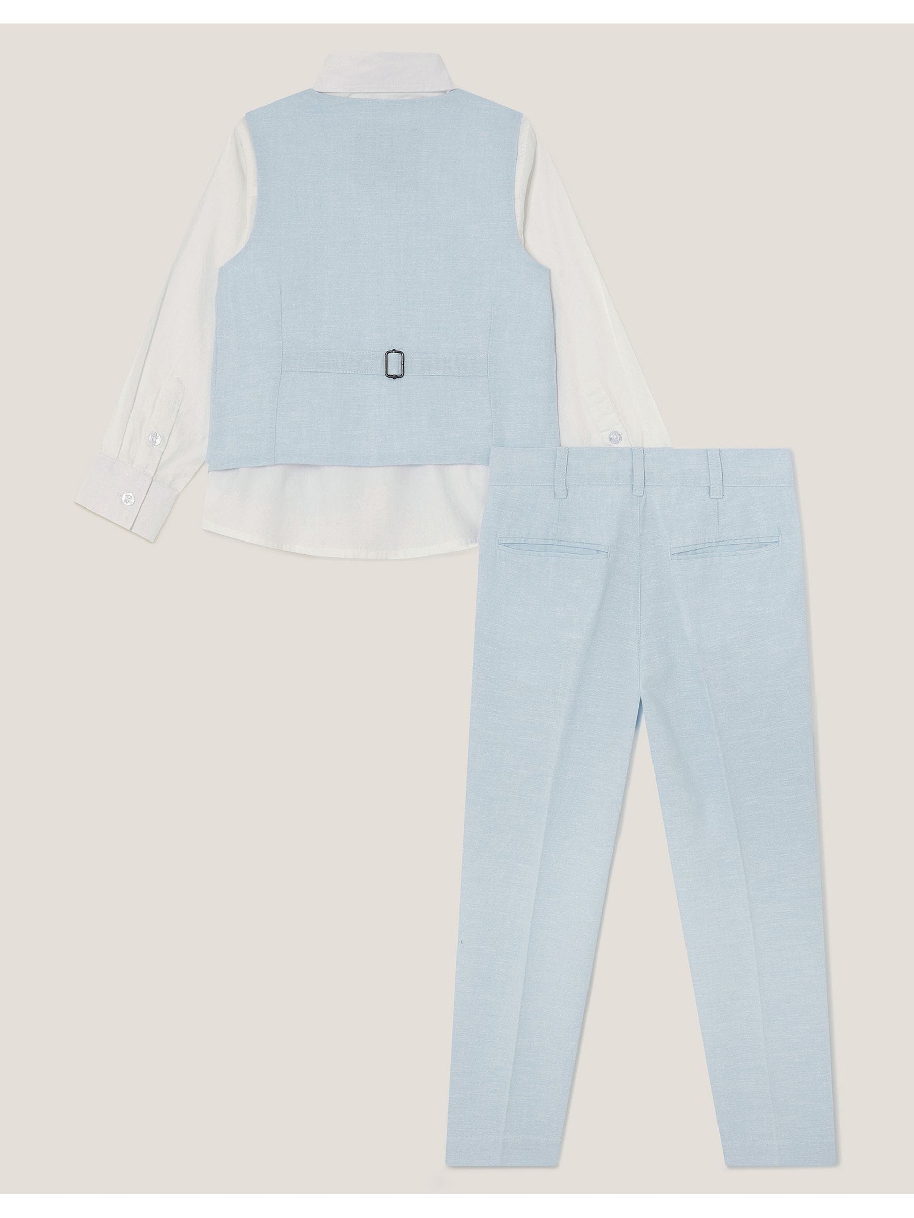 Monsoon 4-Piece Suit Set with Bow Shirt