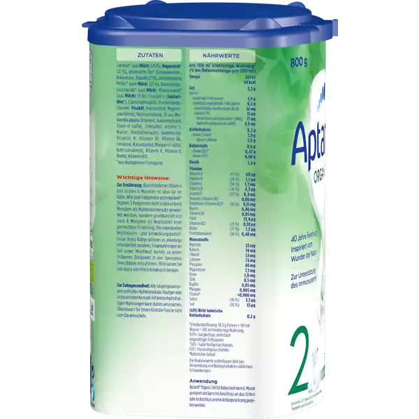 Bio ORGANIC 2 Folgemilch nach dem 6. Monat