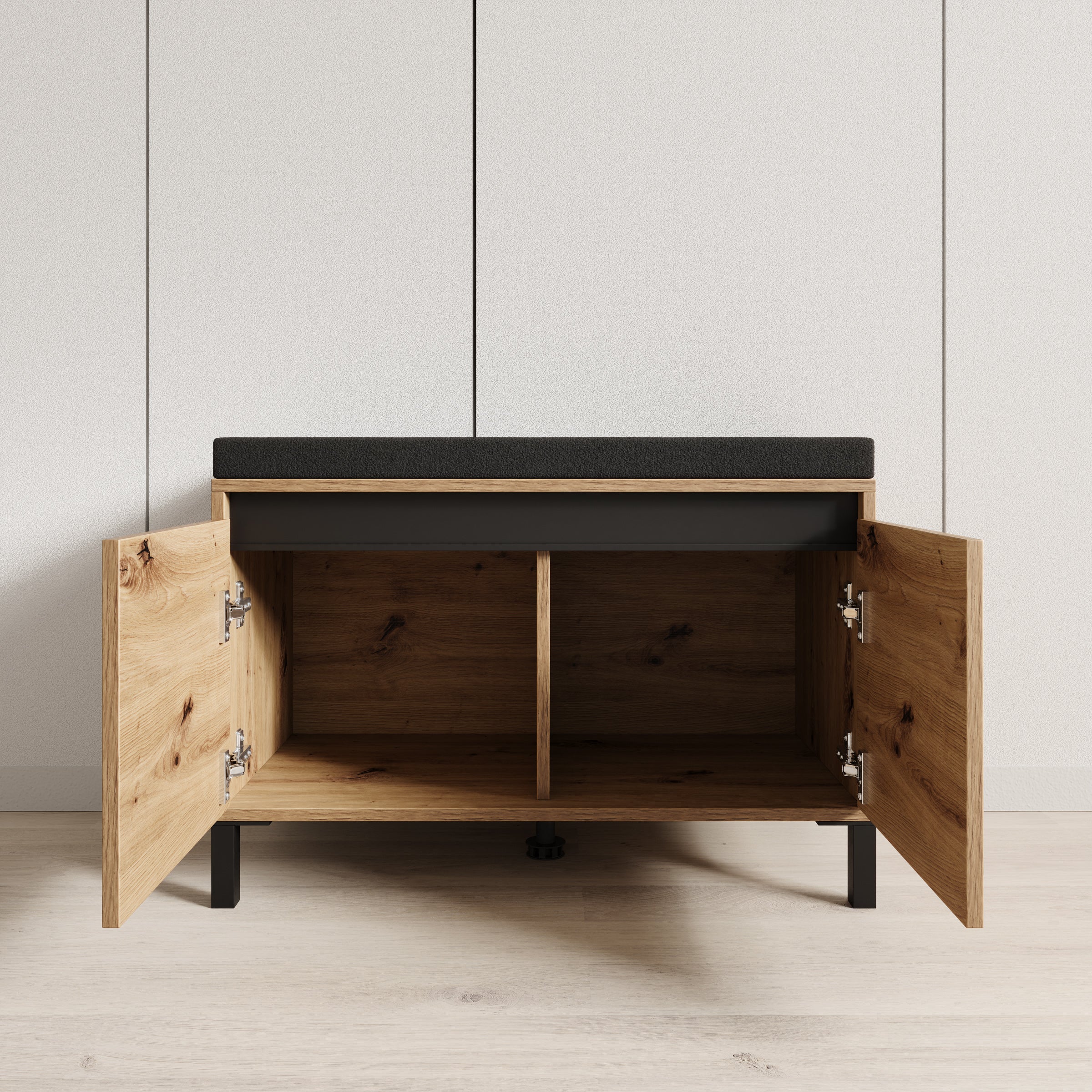 Alessa - Schoenenkast - Eiken - 80x40x57 cm