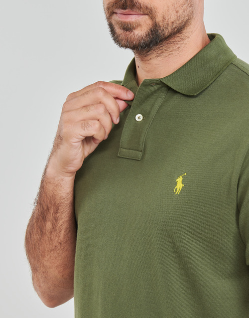 Polo Ralph Lauren - POLO COUPE DROITE EN COTON BASIC MESH Kaki