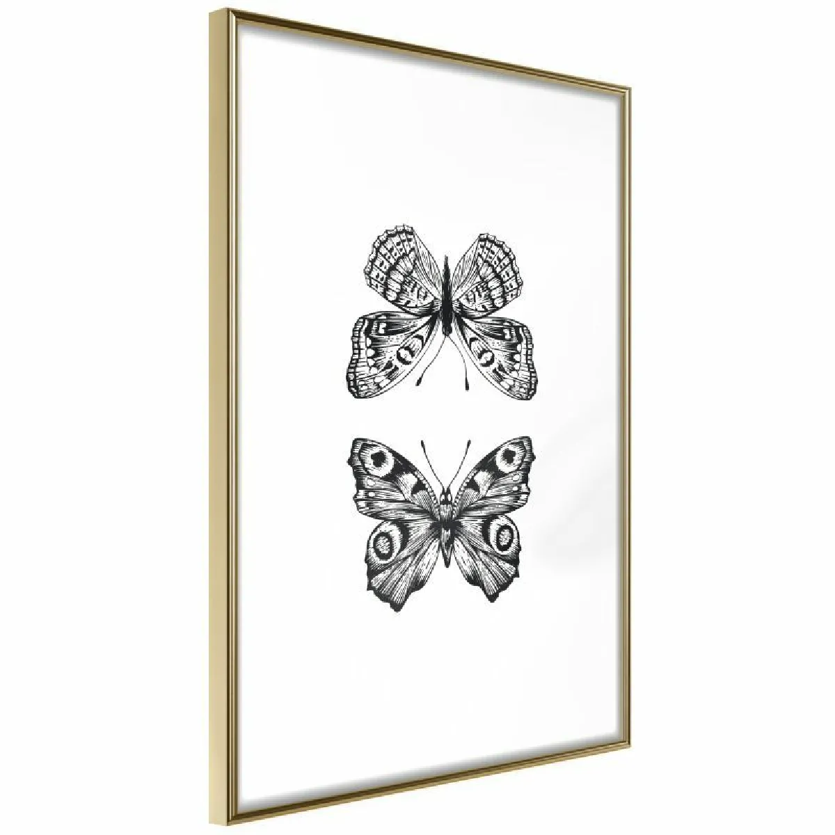 Paris Prix Affiche Butterfly Collection I 40x60 cm Or