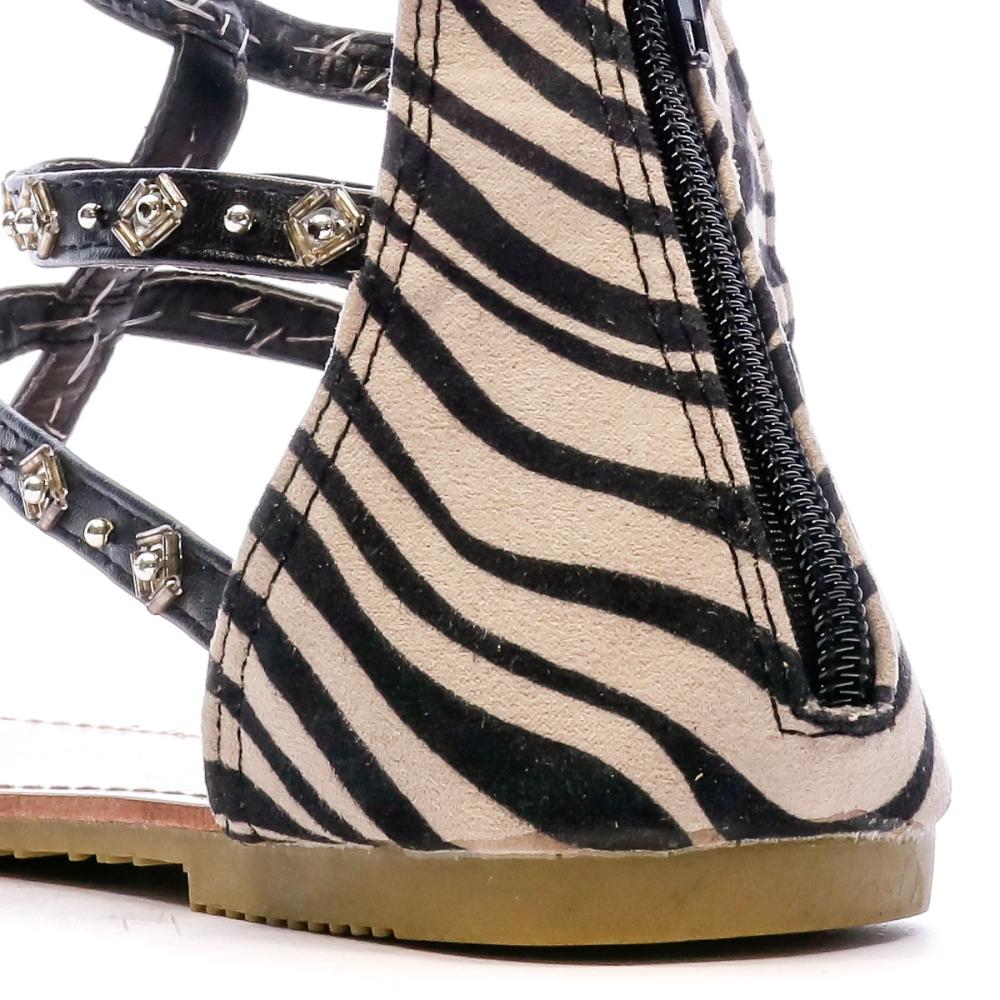 Beppi Sandales Noir/Zèbre Femme Beppi