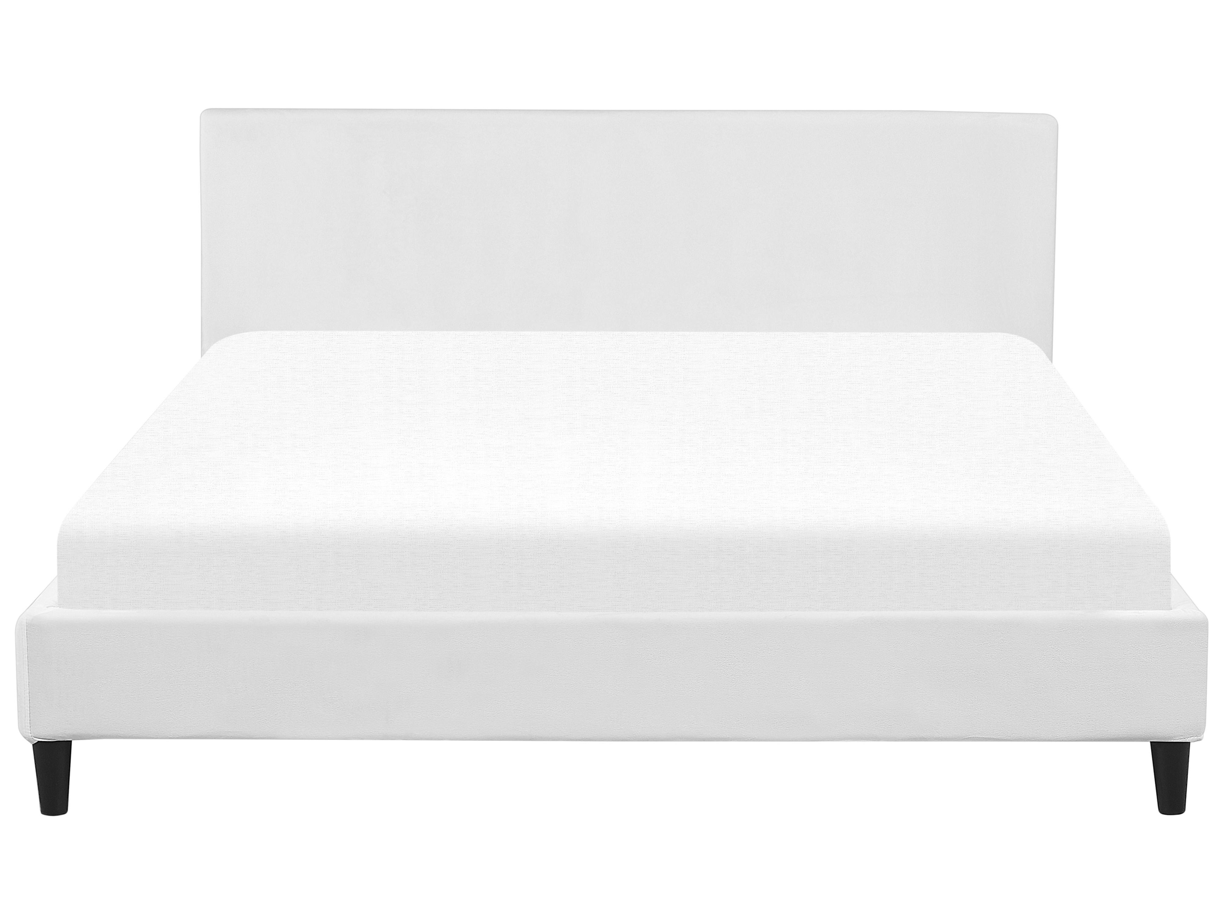 Bedframe hoes Fluweel FITOU 180 x 200 cm Wit