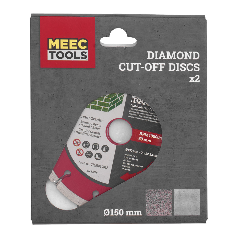 Diamantkappeskiver 2-pk Ø150 mm