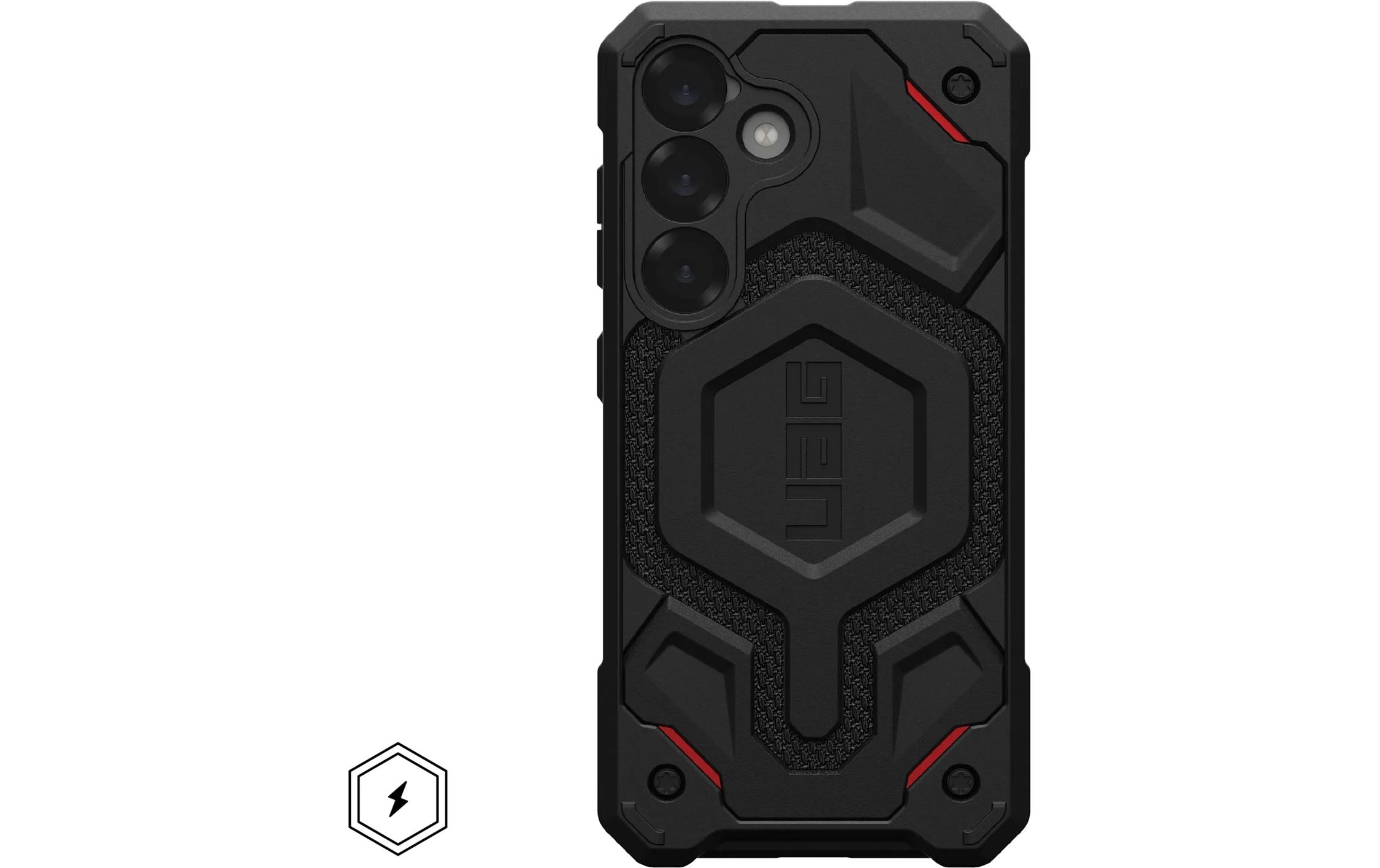 Back Cover Monarch Pro Galaxy S25 Kevlar BlackSchutzhülle für das Samsung Galaxy S25
