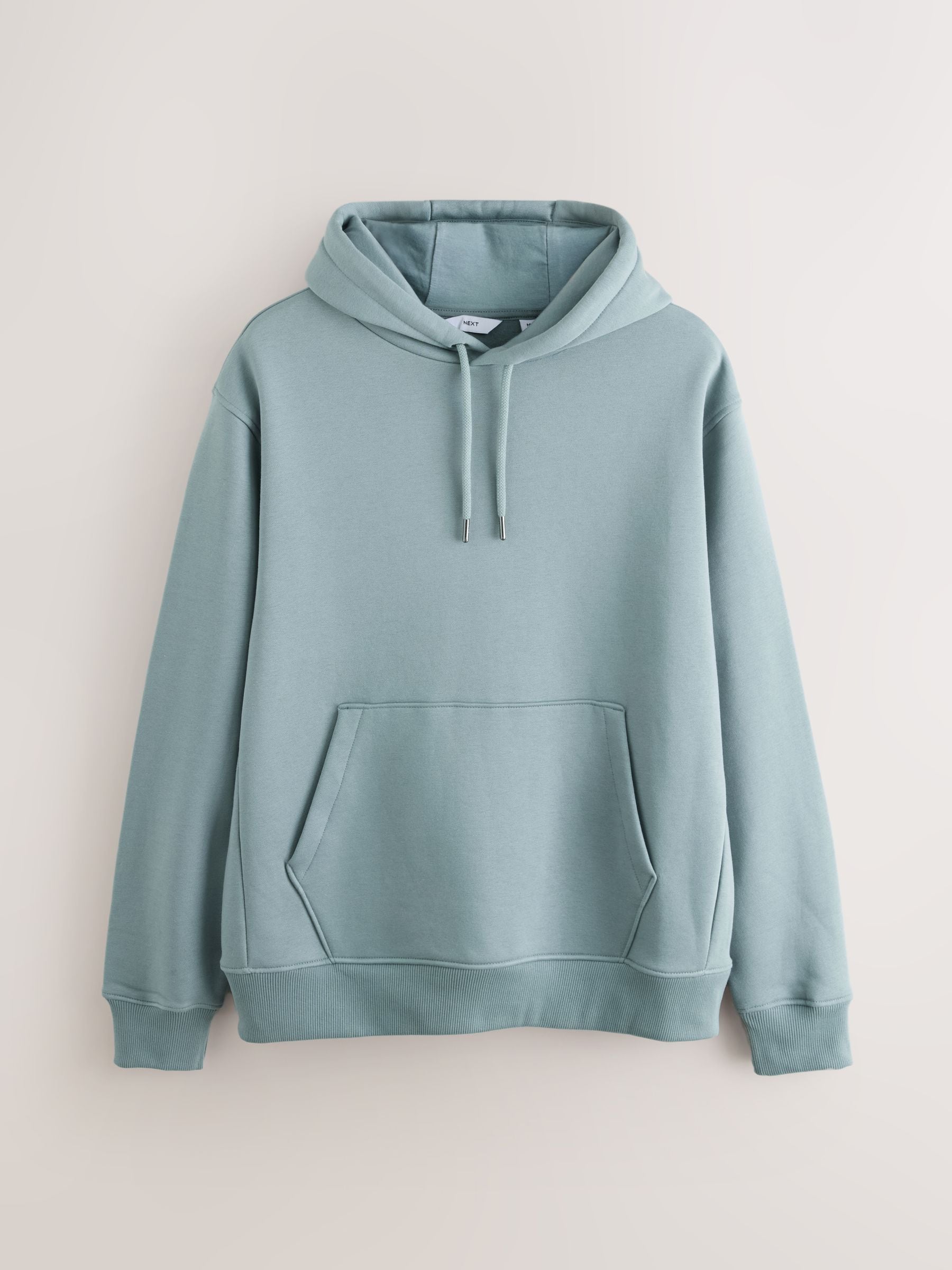 Blauw - Normale Pasvorm - Zwaargewicht Cotton Rich Jersey Hoodie