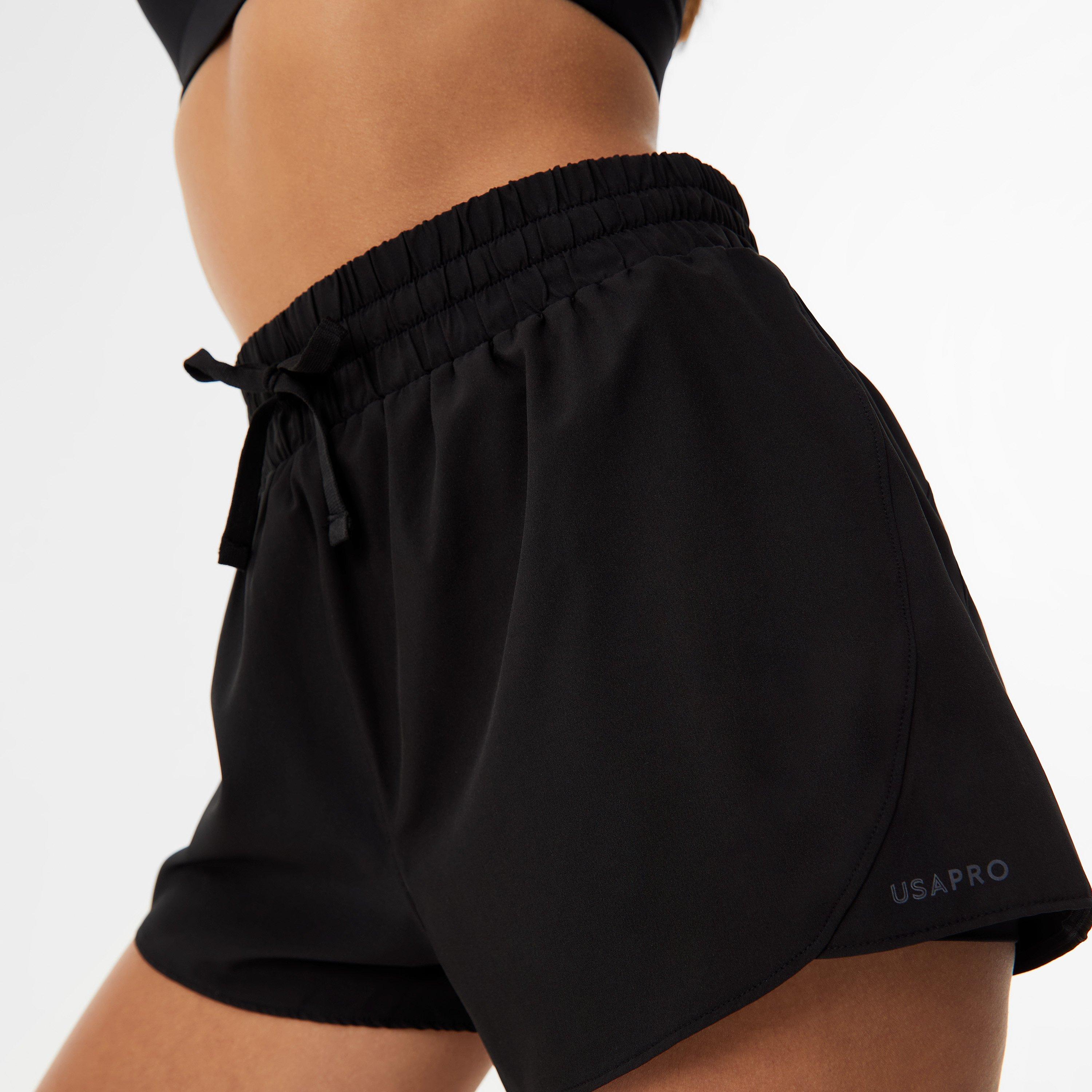 USA Pro 2 in 1 Runner Shorts Womens