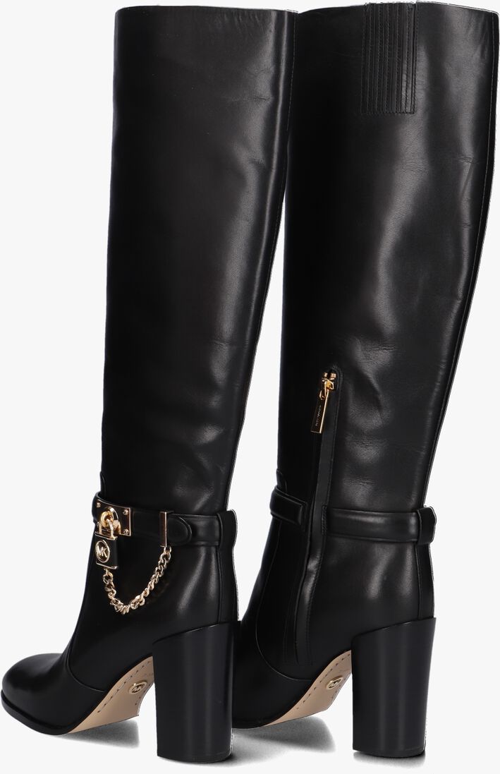 MICHAEL KORS zwarte michael kors hoge laarzen hamilton heeled boot