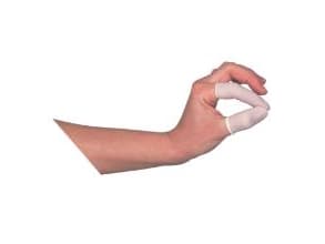 Fingerbeskyttelseshætte str L latex,100 stk/pk