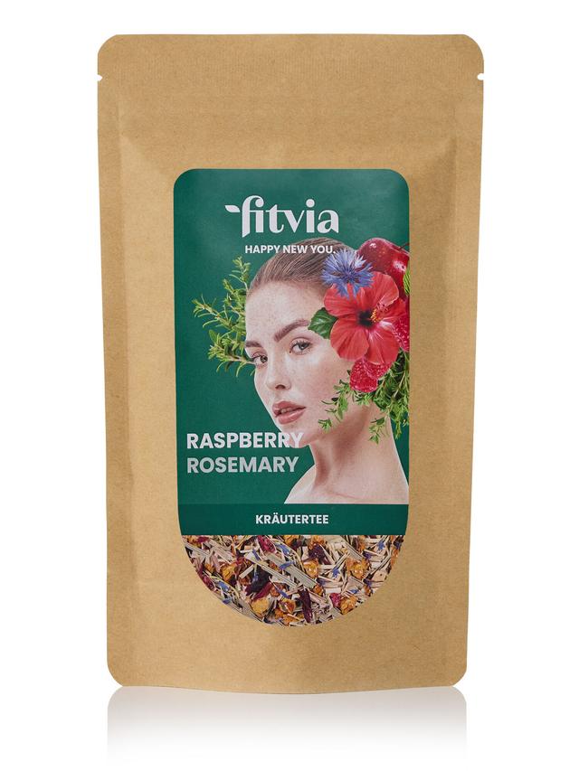 Kräutertee Rosmarin-Himbeer, lose, 100 g