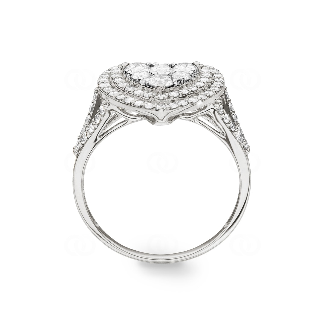 Verlobungsring 750/18 K Weissgold mit Diamanten 1.00 ct H/si by CHRISTIAN