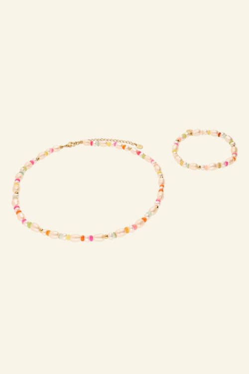 Kindergiftbox parel ketting & armband