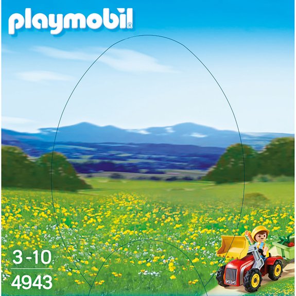 Enfant avec tracteur et remorque Playmobil 4943