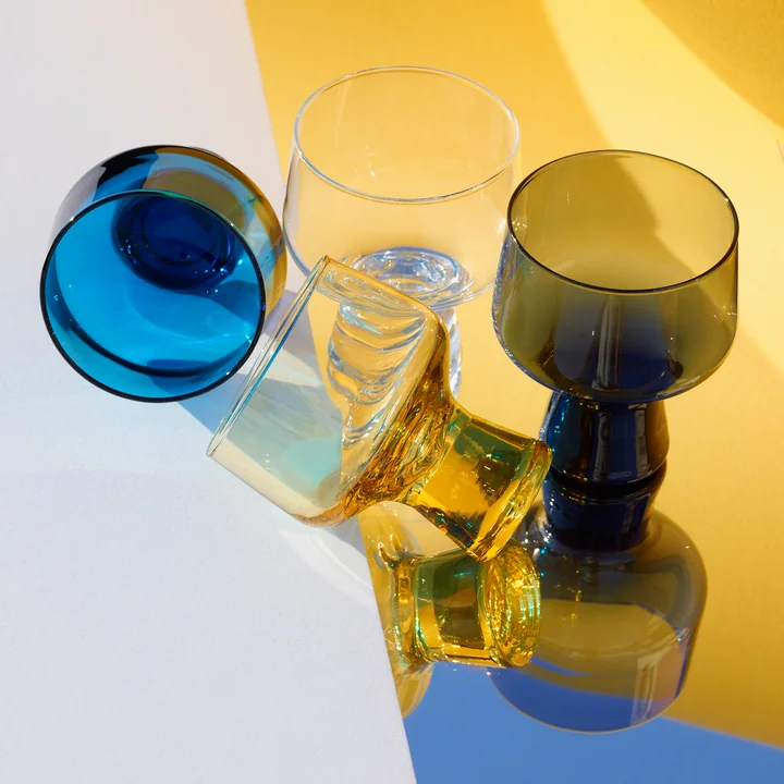 Iittala - Solare Kelchglas, 0,29 l, electric blue (2er-Set)
