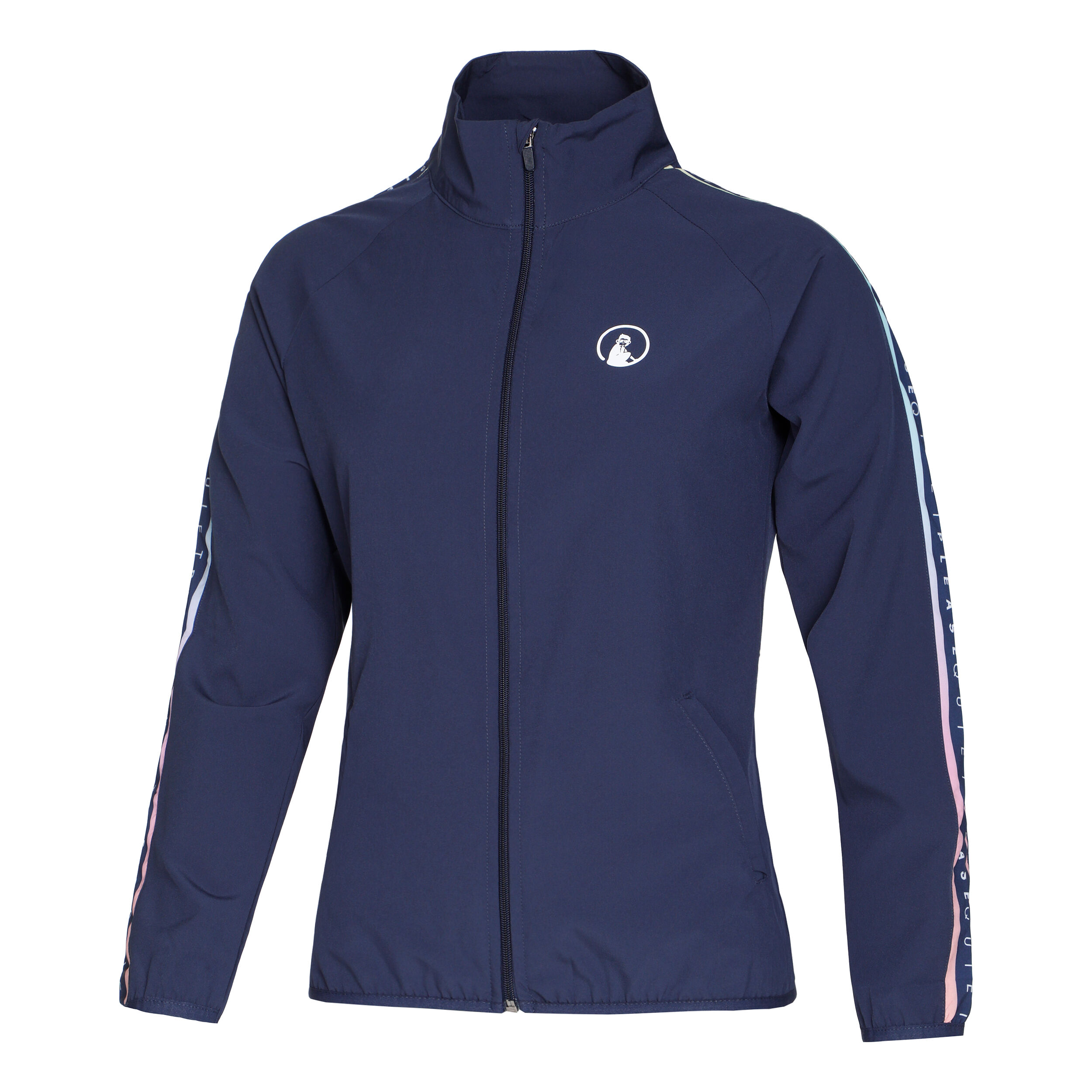 Quiet Please Rainbow Stroke Veste De Survêtement Femmes - Bleu , Multicouleur